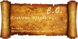 Czettner Olivér névjegykártya