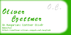 oliver czettner business card